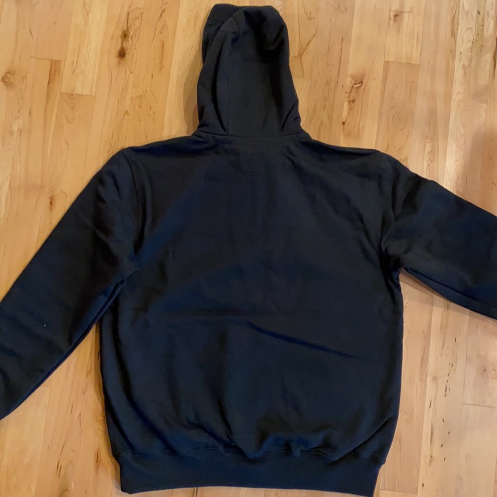 Carhartt Men’s 1/4 Zip Hoodie Large Black - Picture 7 of 11